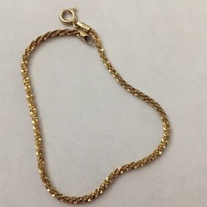 Veronese 18K Yellow Over .925 7” Bracelet